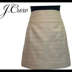 J.CREW tan brown mini skirt size 4